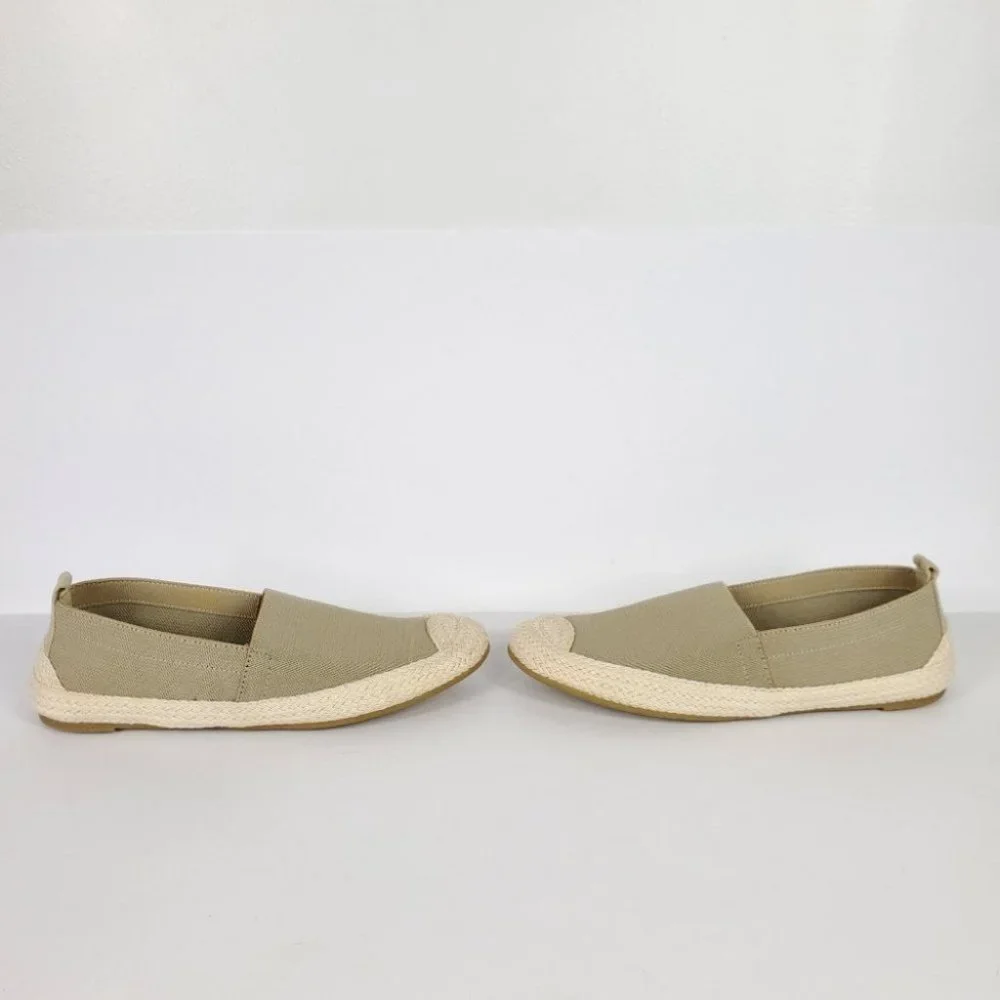 Lauren Ralph Lauren Tan Espadrilles Stretchy Slip On Flats Size 6